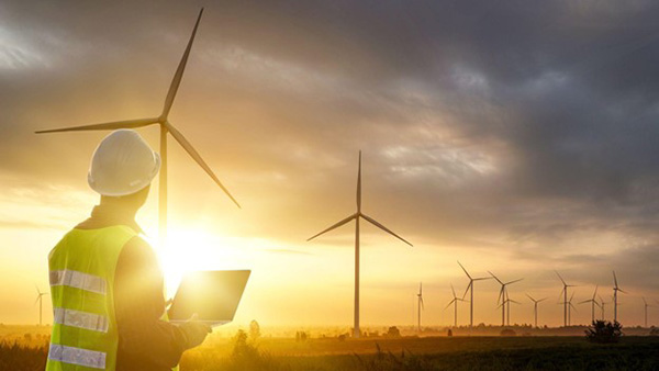 Worker Looks into Sky Resources Consumed Resulting in Empty Plains